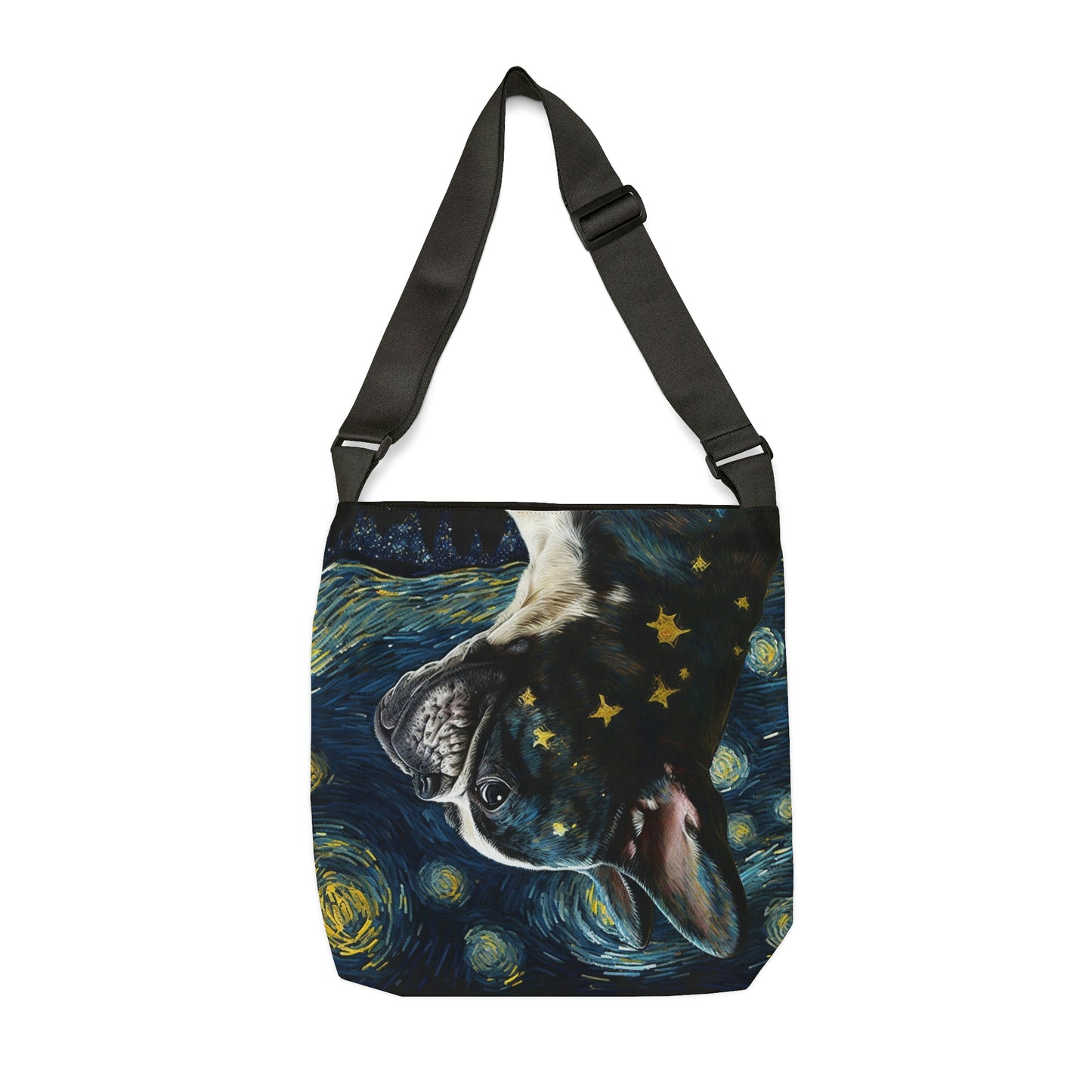 Frenchie Impressionist Print Tote Bag | Van Gogh