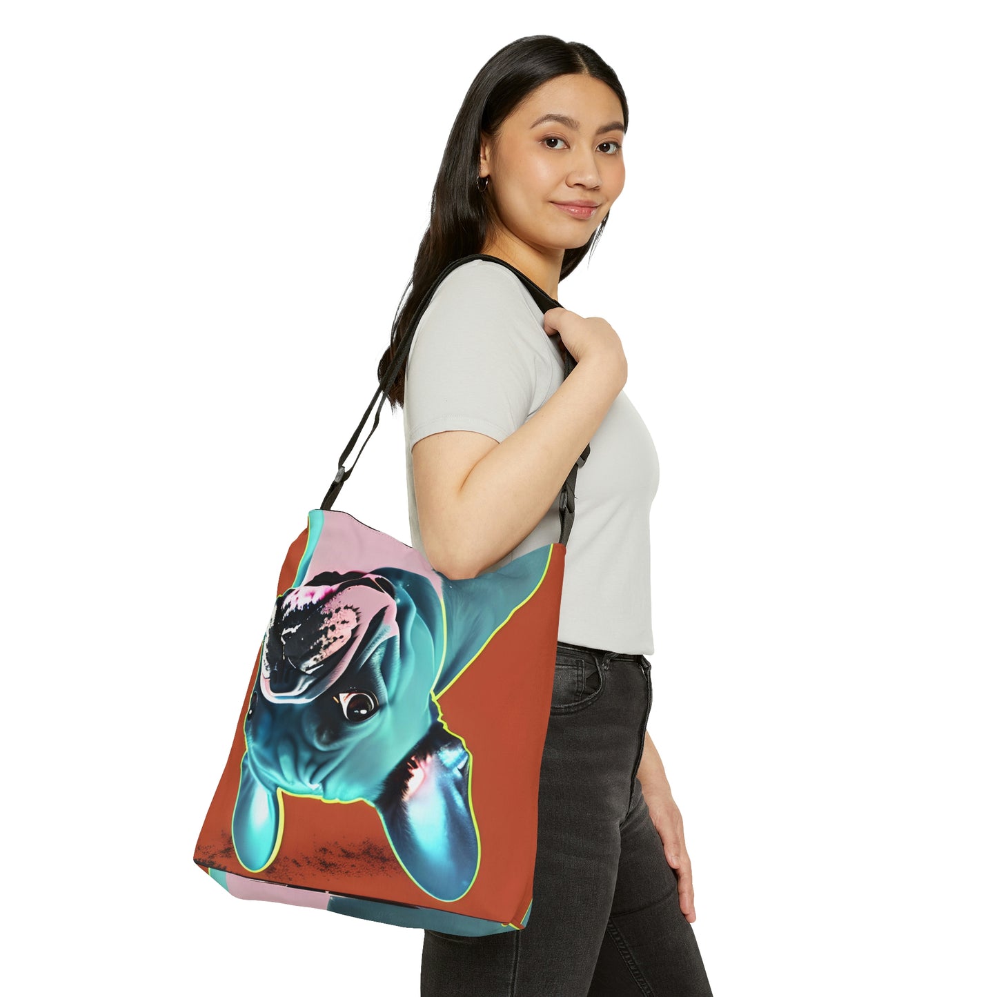 Copy of Frenchie Pop Art Print Tote Bag | Warhol