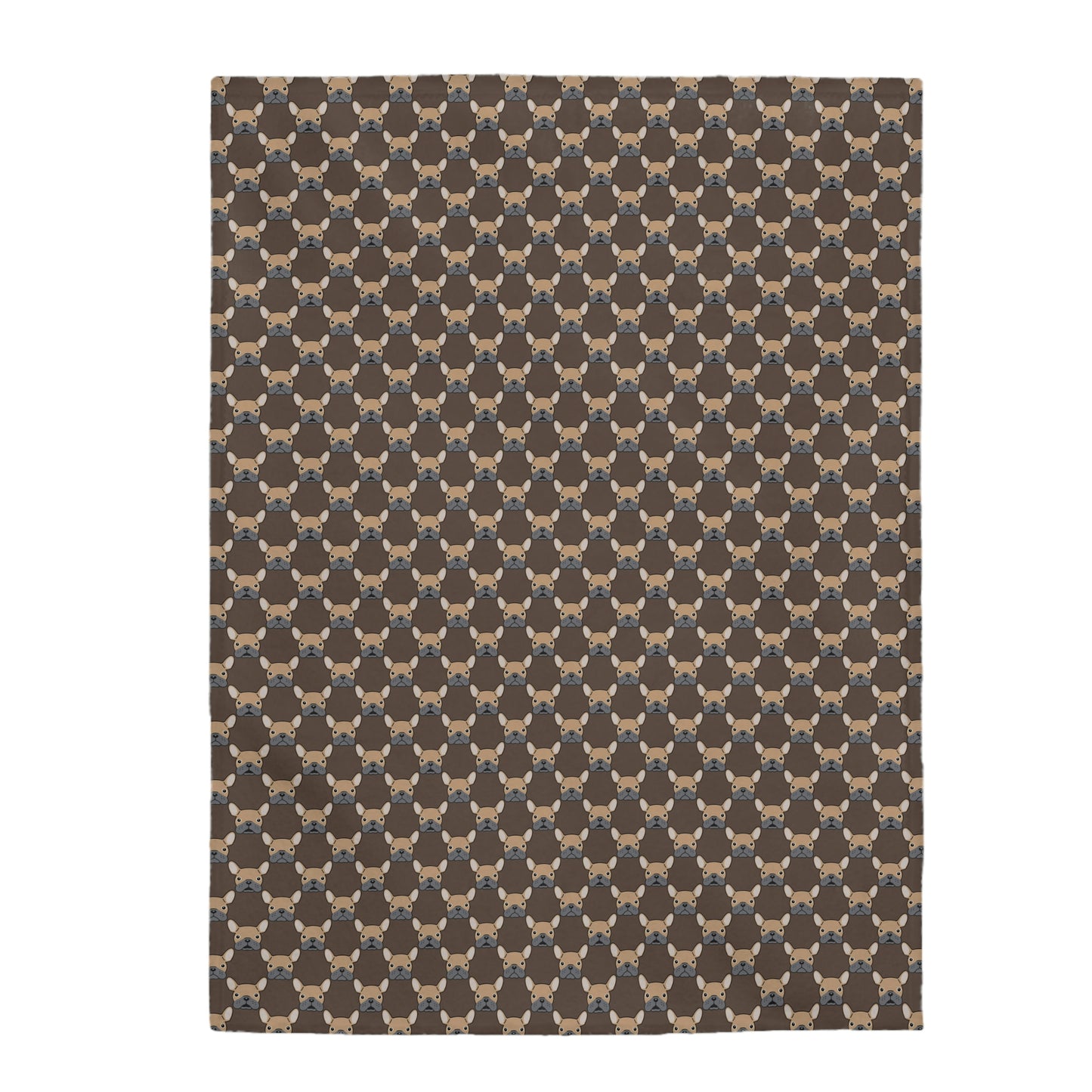 Velveteen Plush Blanket | Fawn Frenchie