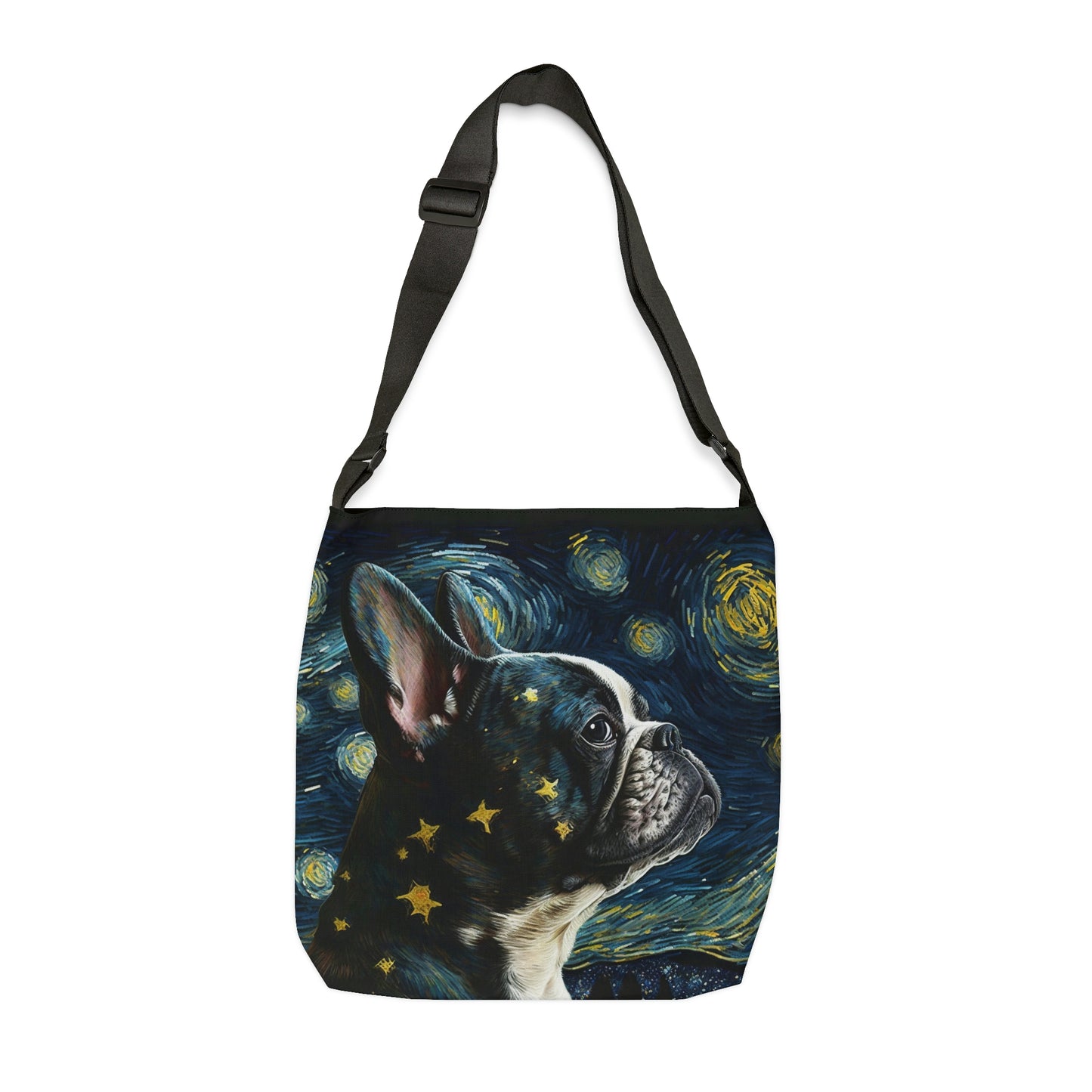 Frenchie Impressionist Print Tote Bag | Van Gogh