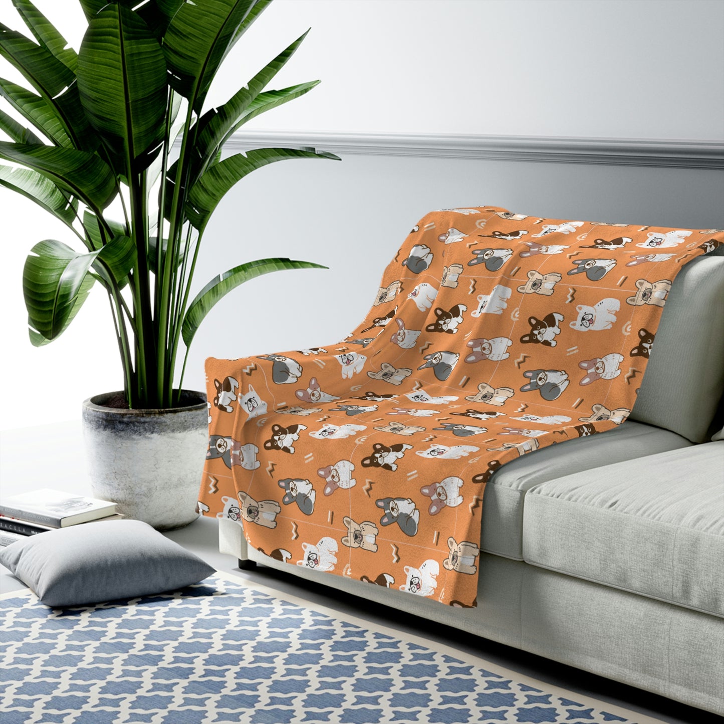 Velveteen Plush Blanket | All Colors Frenchie