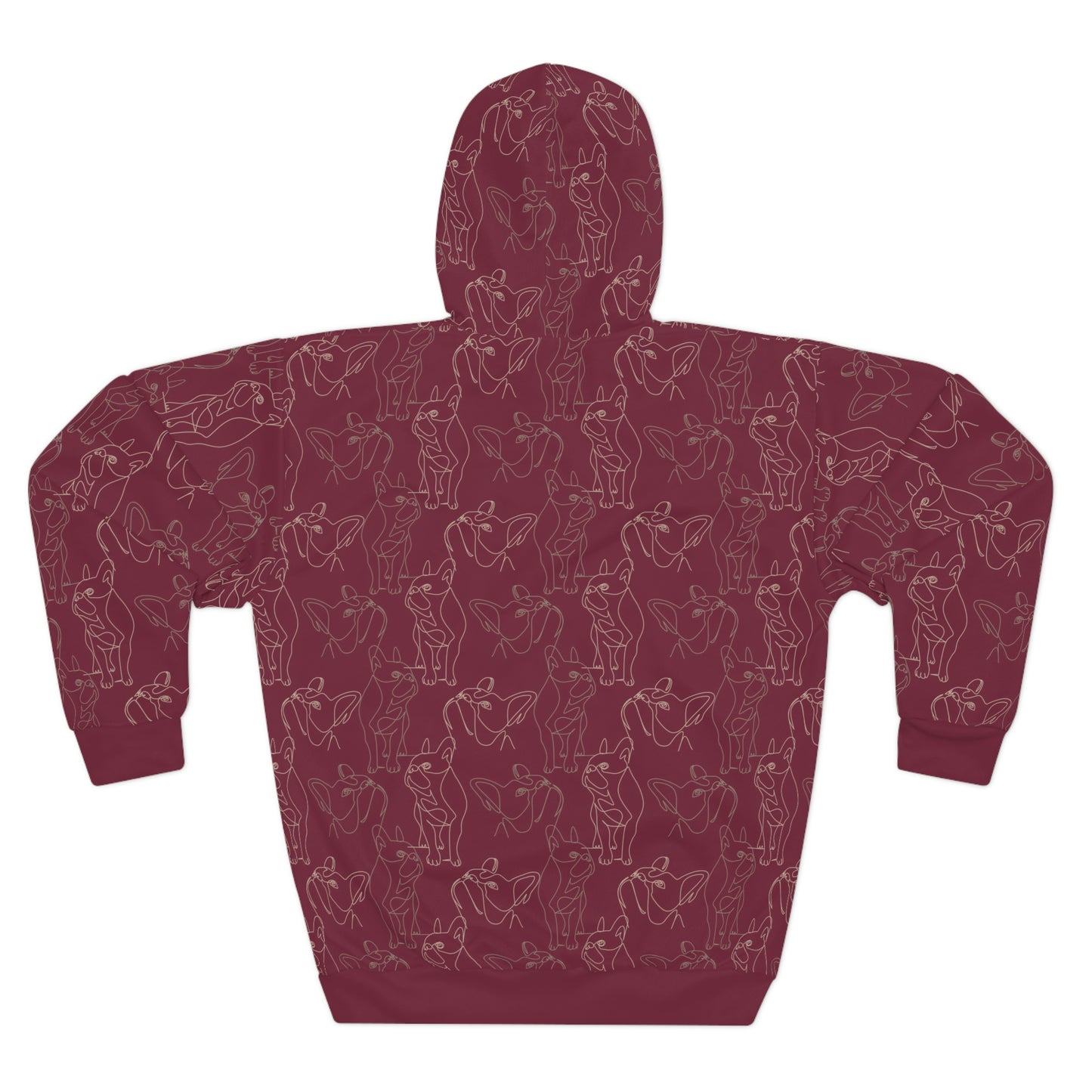 Frenchie Life Unisex All Over Print Pullover Hoodie