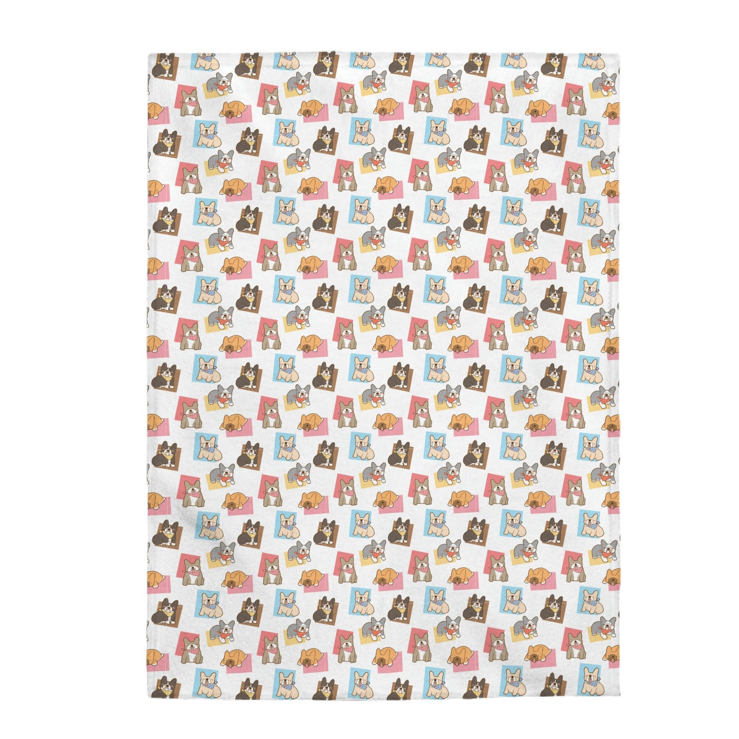 Velveteen Plush Blanket | All Breeds Frenchie