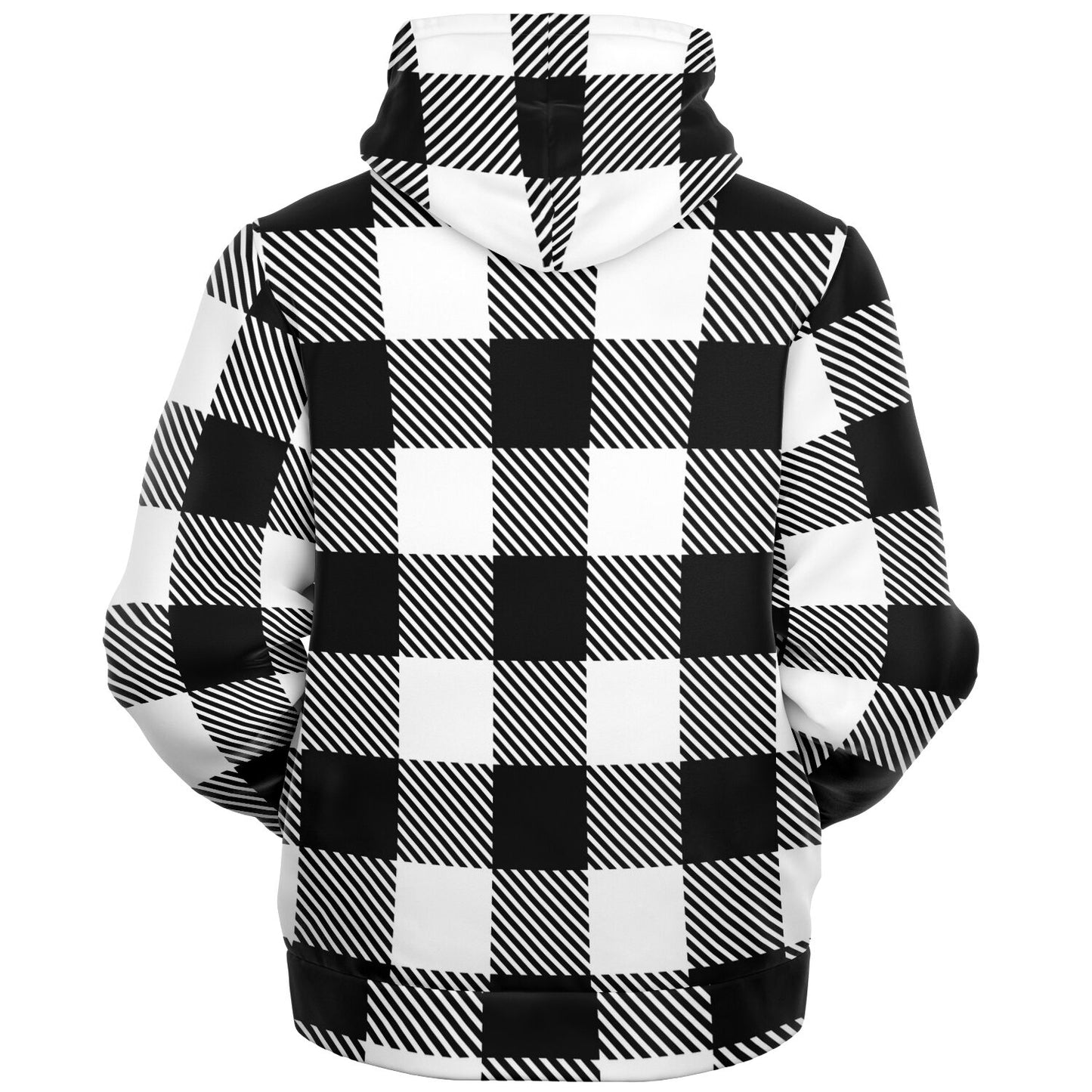 Classic Buffalo Plaid Dog Hoodie | Traditional White