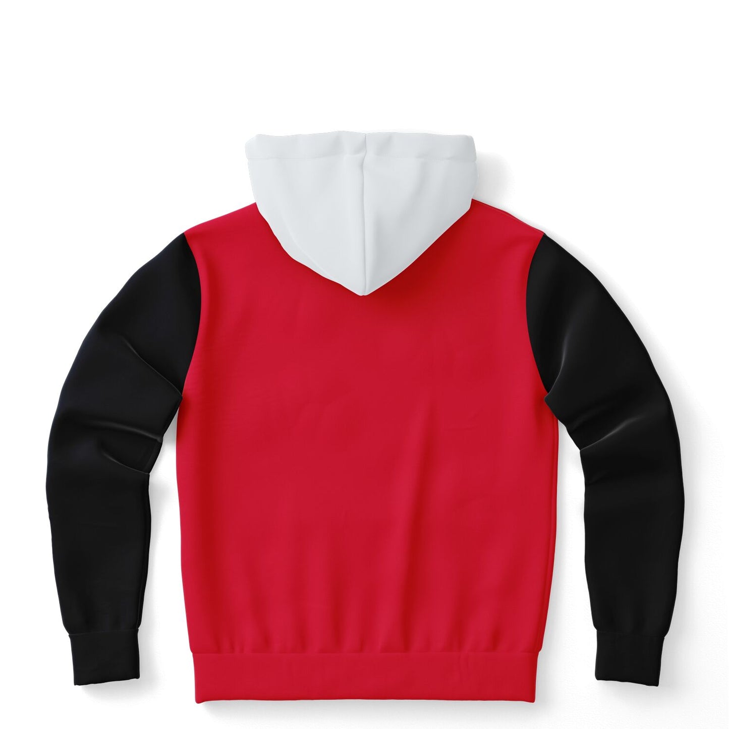 Hand-Made Color Block Hoodie | Hooman | Racer Red