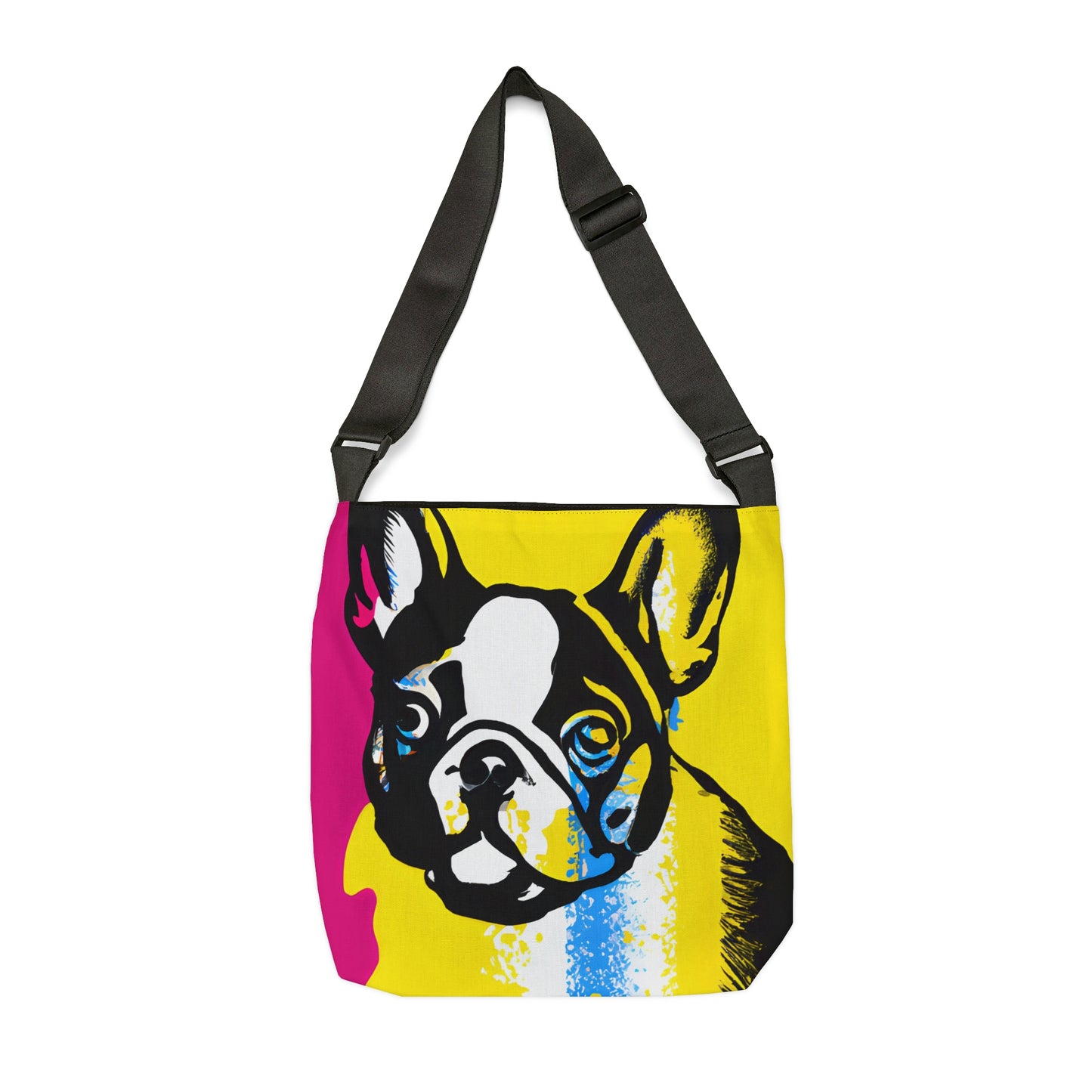 Frenchie Pop Art Print Tote Bag | Screen Print