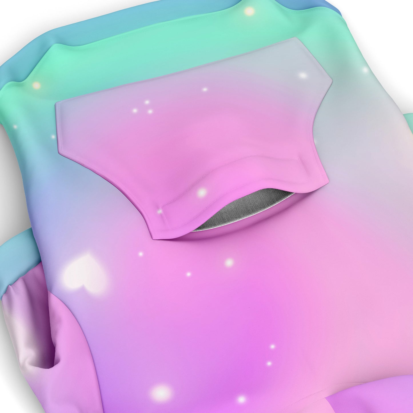 Be Mine Fashion Dog Hoodie - Galaxy Hearts Print | Matching Hooman Hoodie Available