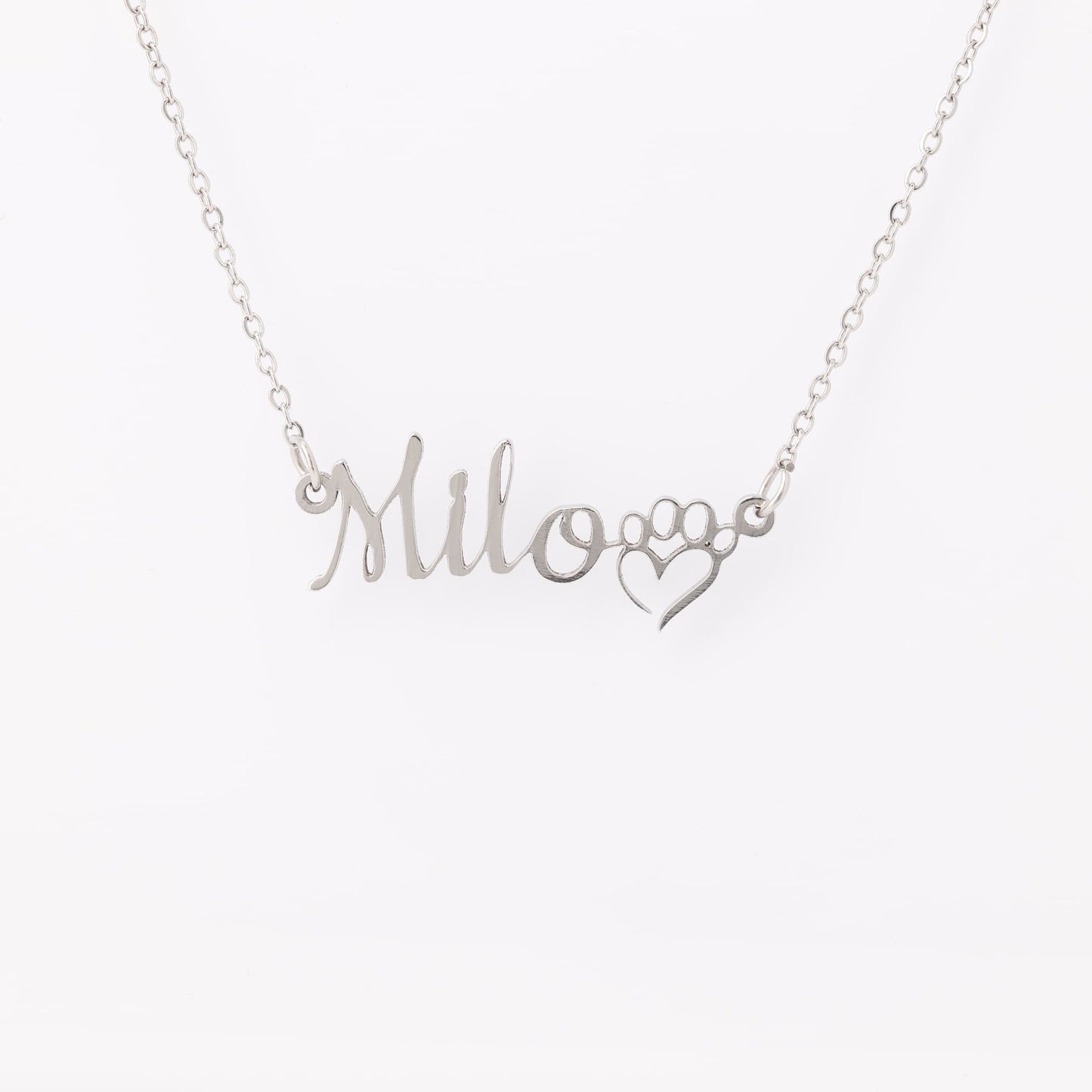 Dog Mom Name Necklace