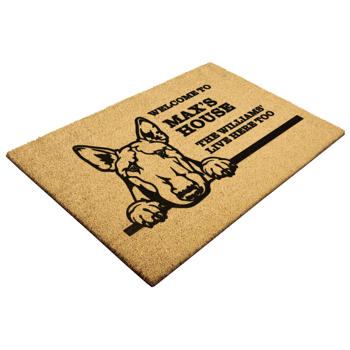 Personalized Dog Doormat | Bull Terrier