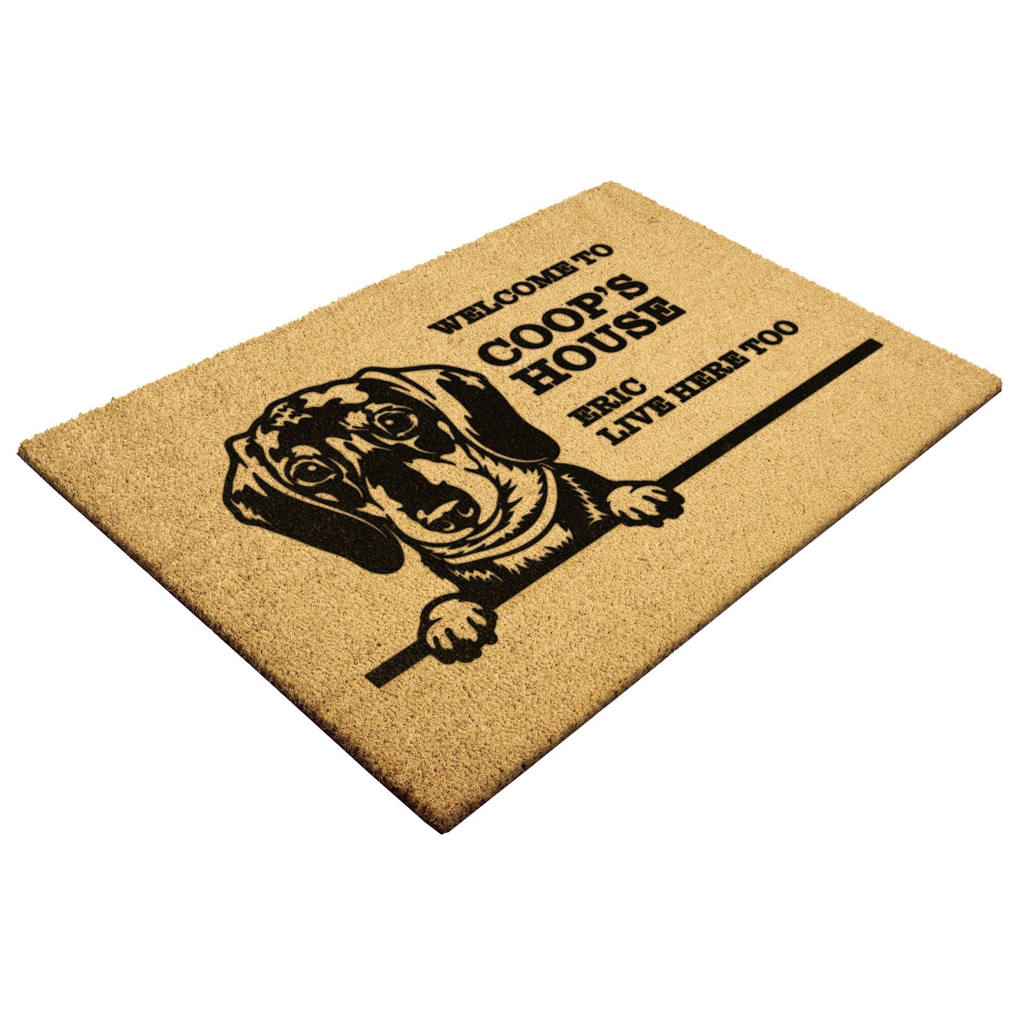 Personalized Dog Doormat | Dachshund