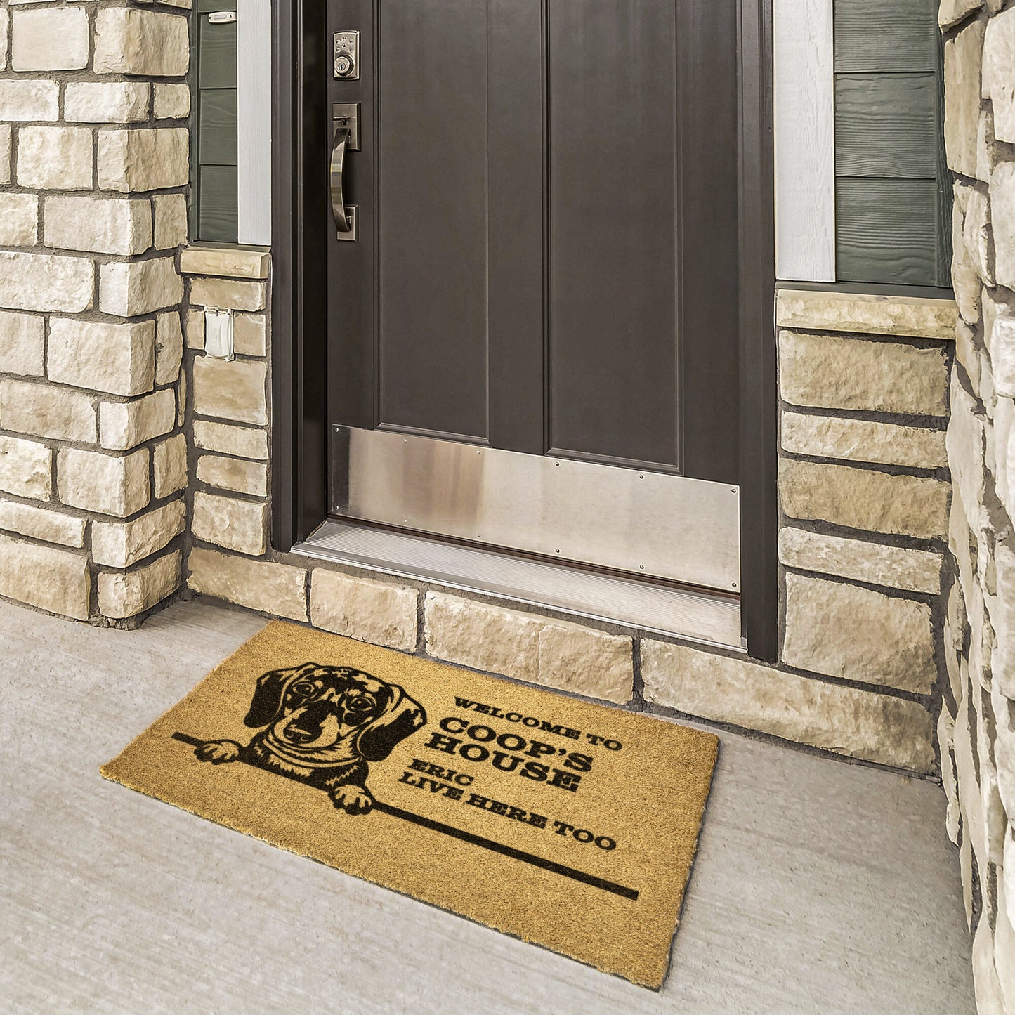 Personalized Dog Doormat | Dachshund