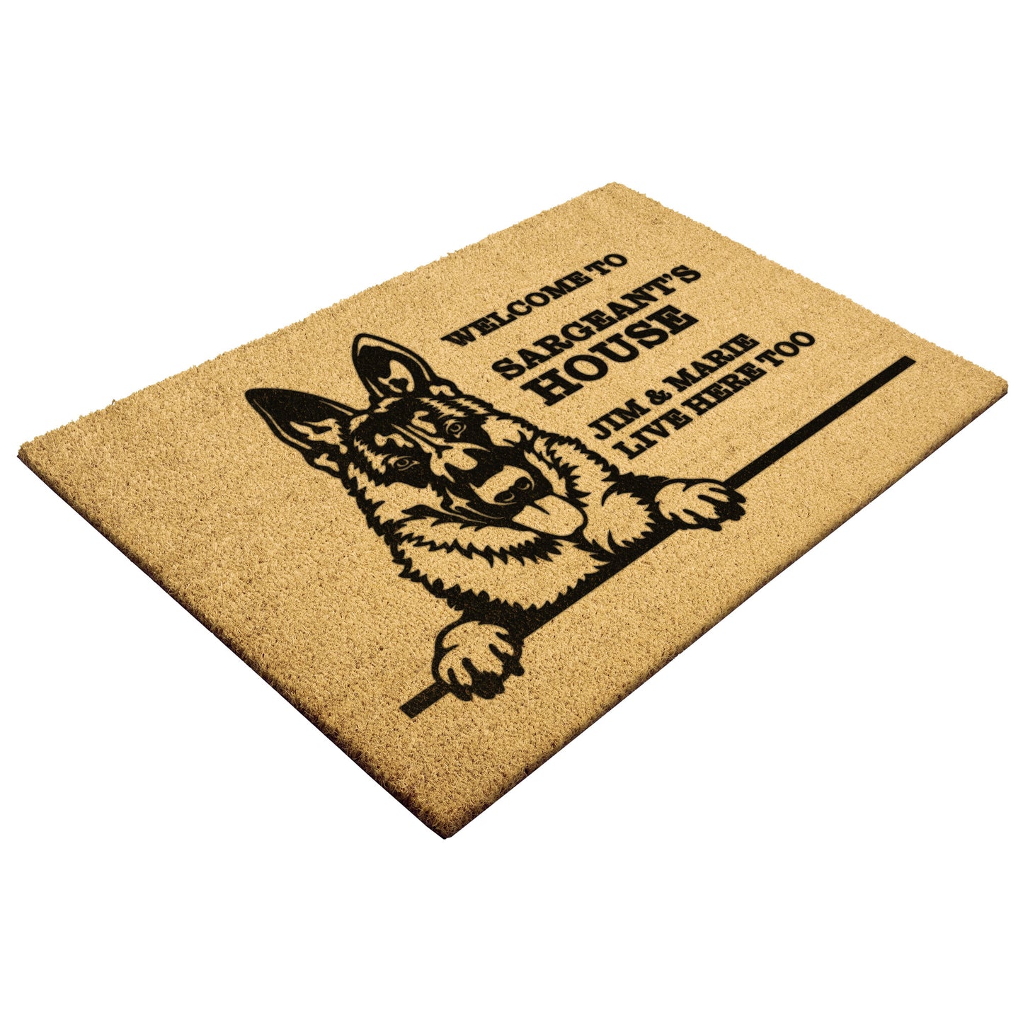 Personalized Dog Doormat | German Shepard