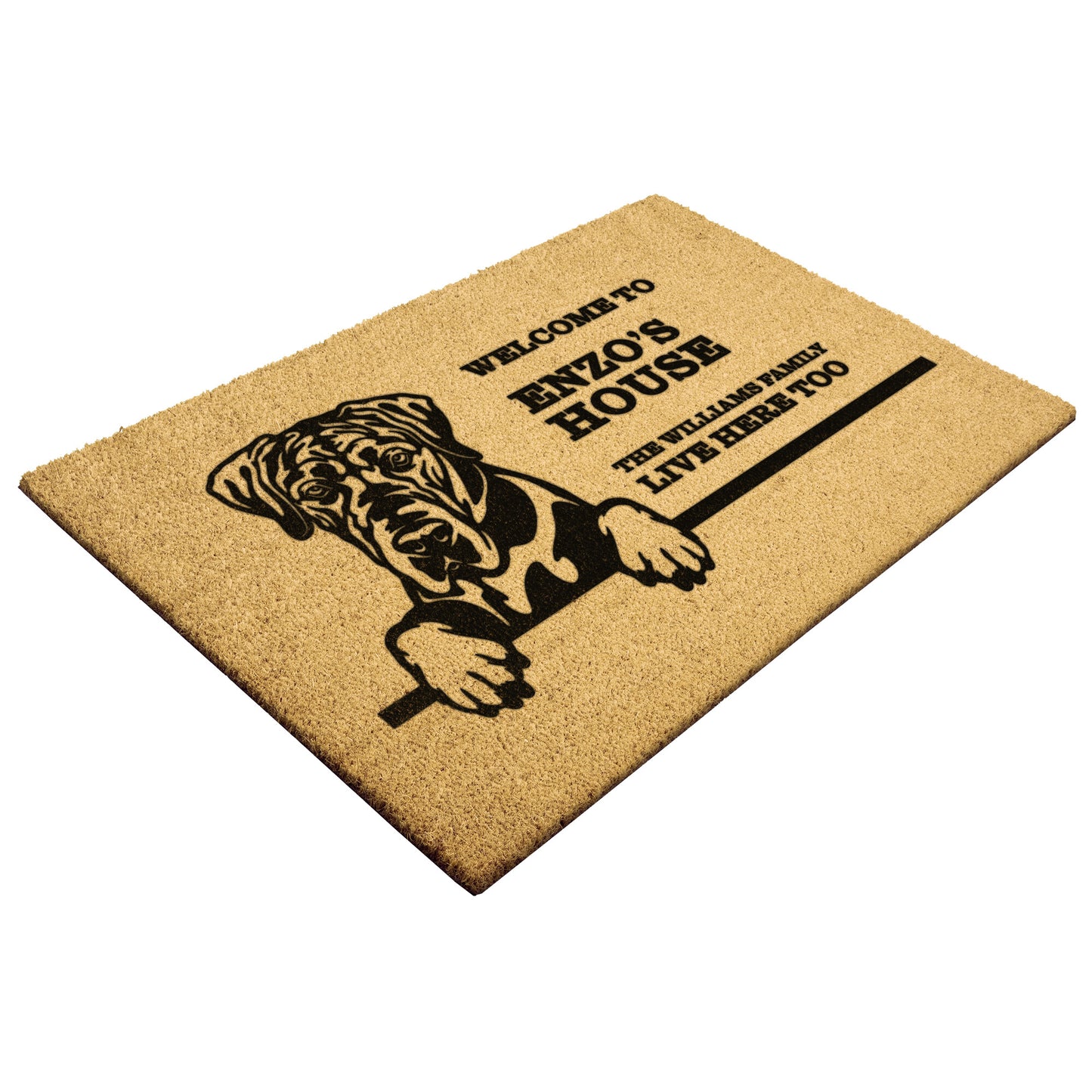 Personalized Dog Doormat | Great Dane