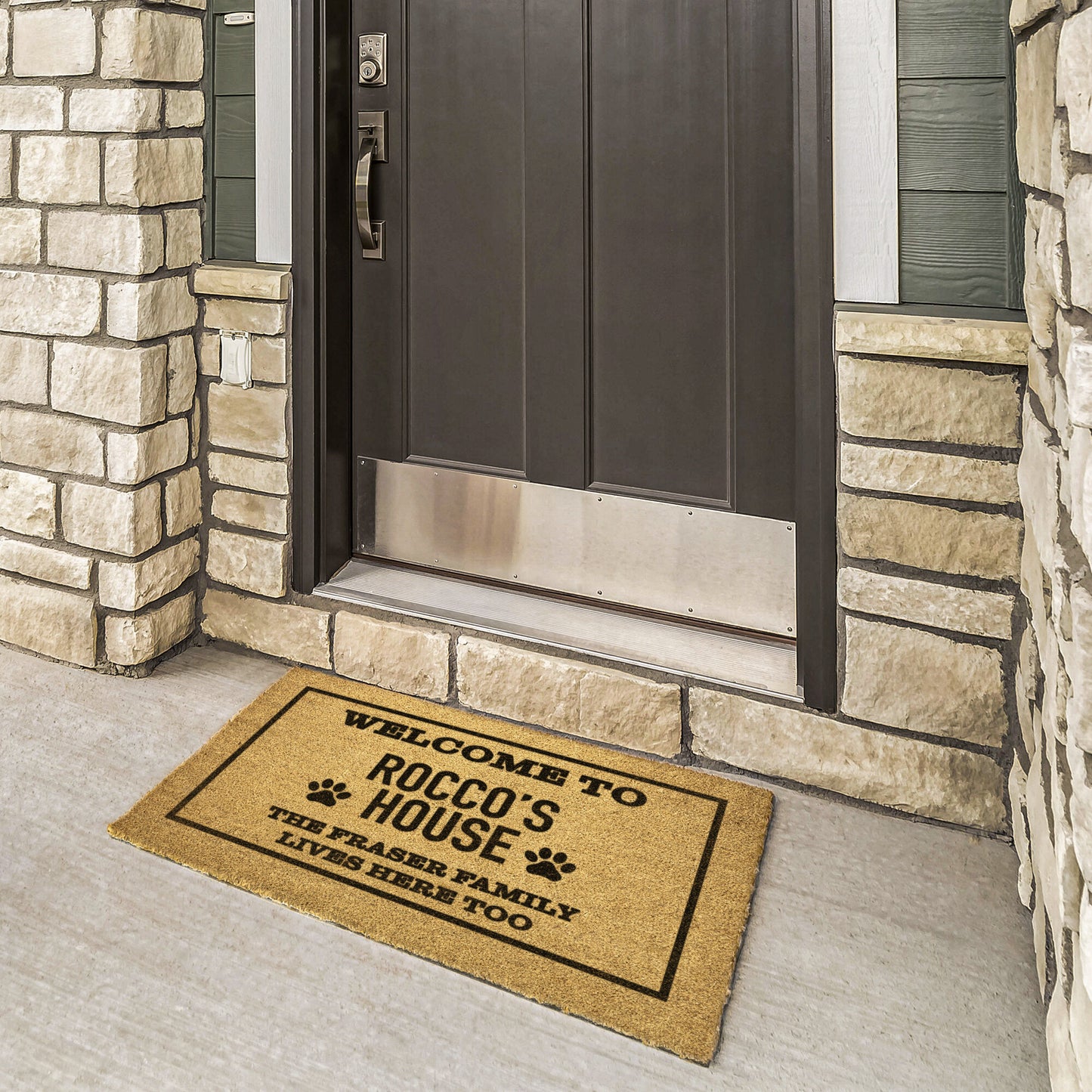 Personalized Dog Doormat | 1 Pet Name