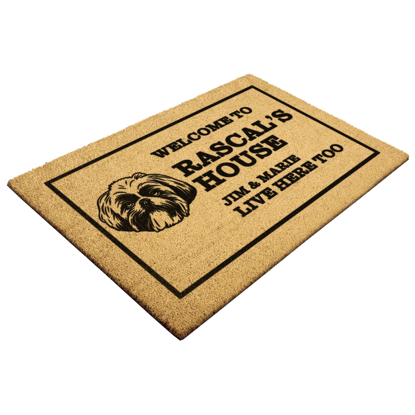 Personalized Doormat | Shih Tzu