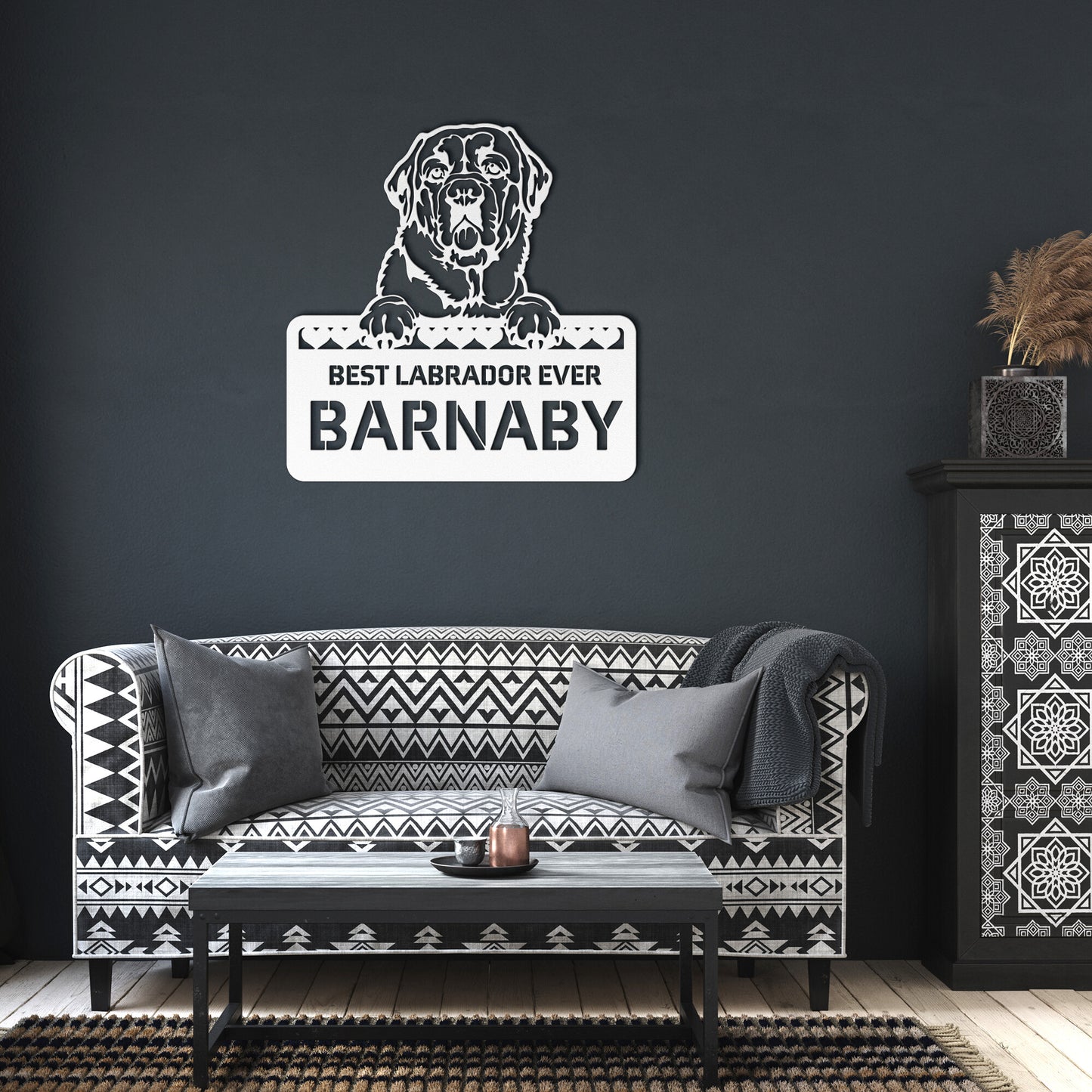 Personalized Labrador Retriever Metal Wall Art