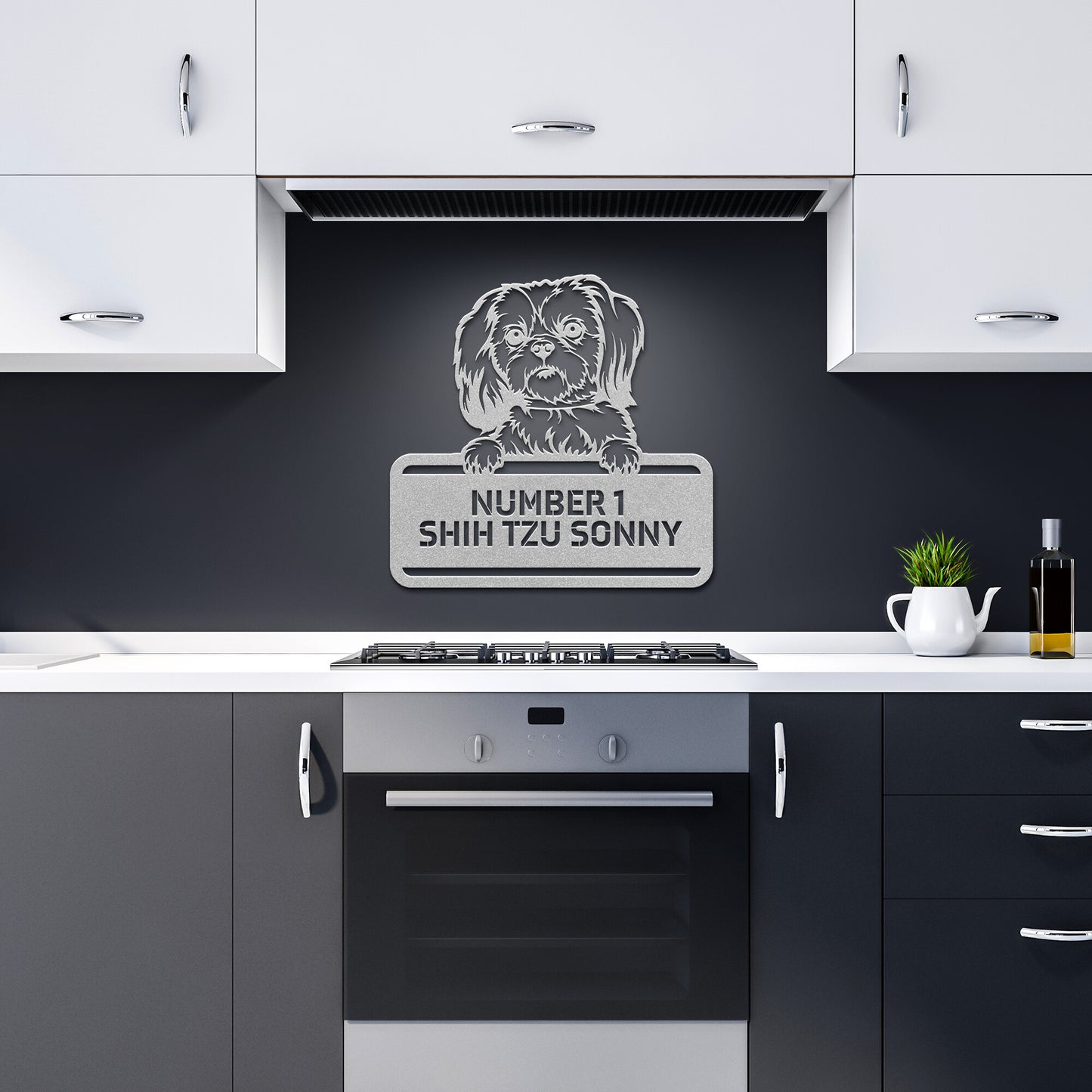 Personalized Shih Tzu Metal Wall Art