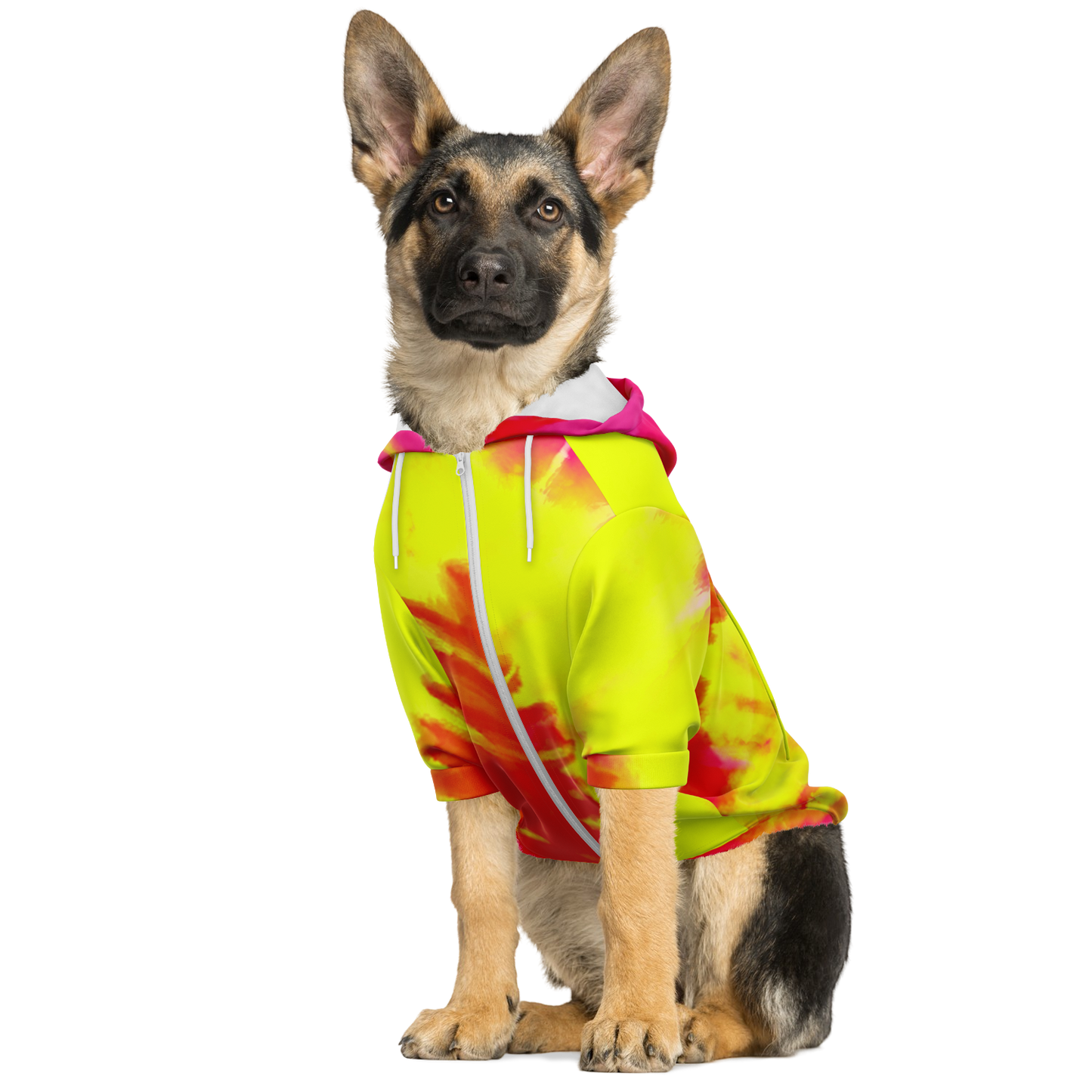To-Dye-For Dog Hoodie | Firebird