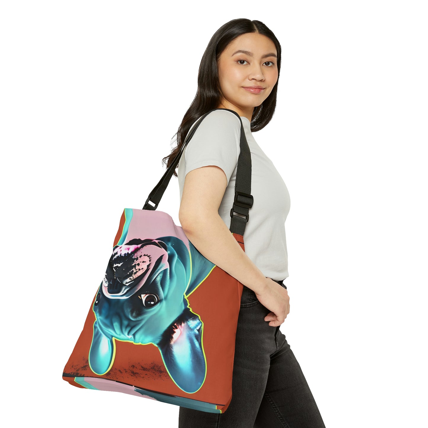 Copy of Frenchie Pop Art Print Tote Bag | Warhol
