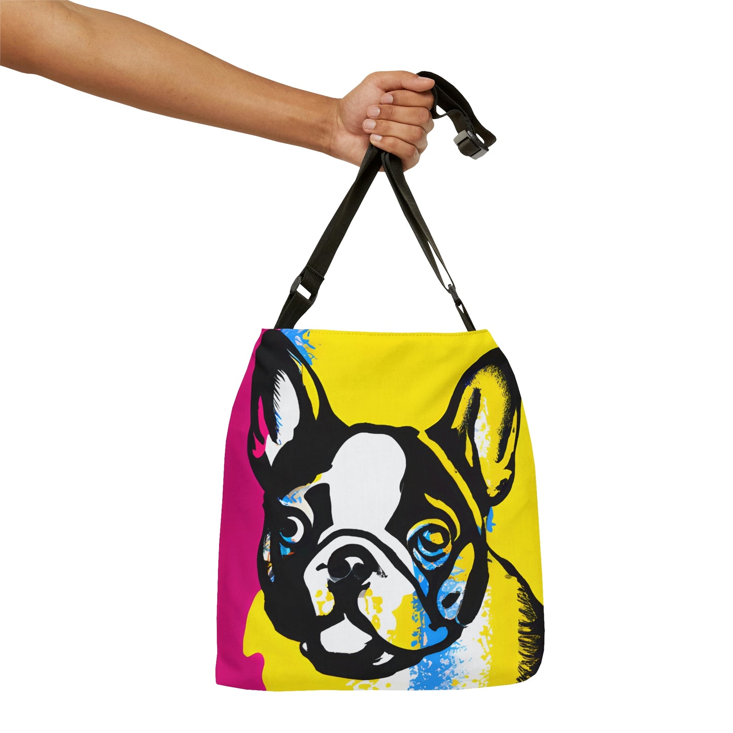 Frenchie Pop Art Print Tote Bag | Screen Print