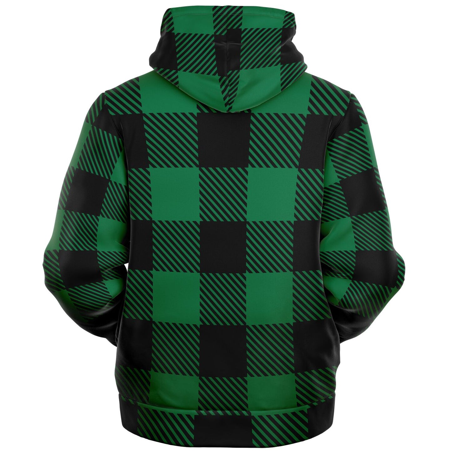 Classic Buffalo Plaid Hooman Hoodie | Traditional Green