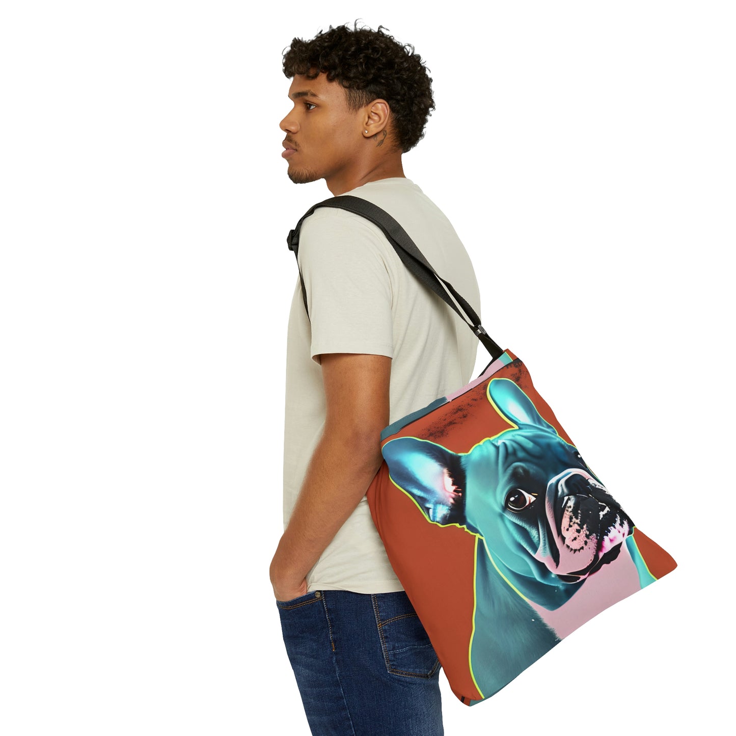 Copy of Frenchie Pop Art Print Tote Bag | Warhol