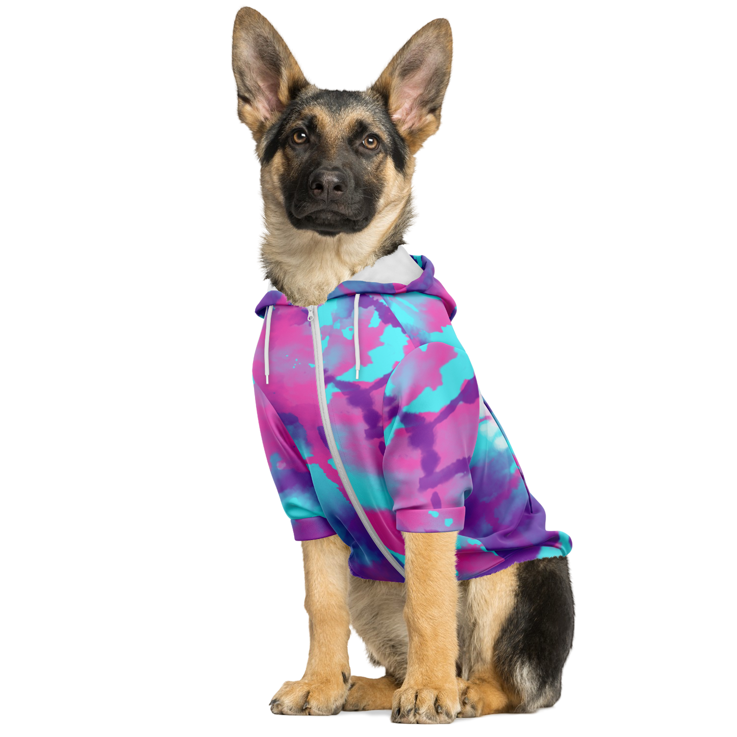 To-Dye-For Dog Hoodie | Berry