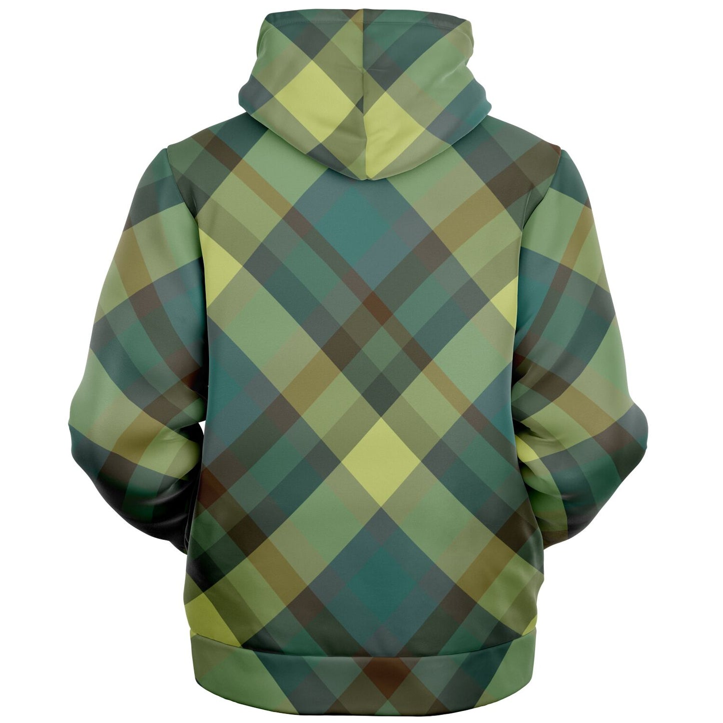 Hooman Microfleece Hoodie | Moss Tartan