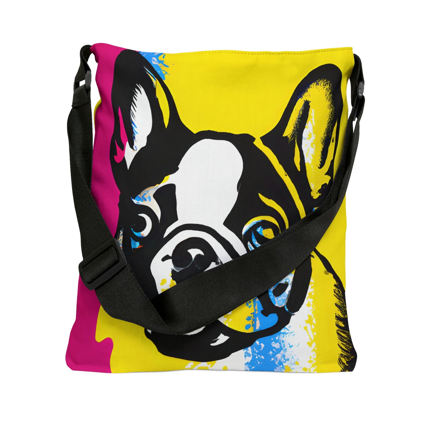 Frenchie Pop Art Print Tote Bag | Screen Print