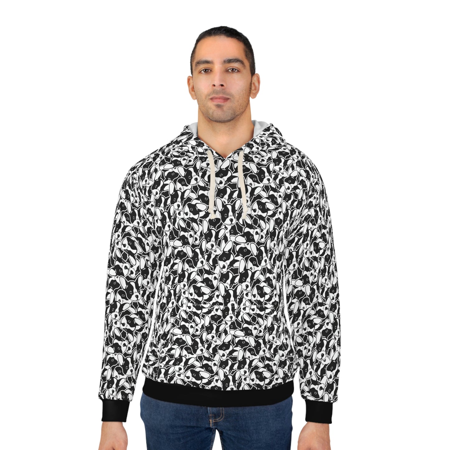 Frenchie Life Unisex All Over Print Pullover Hoodie