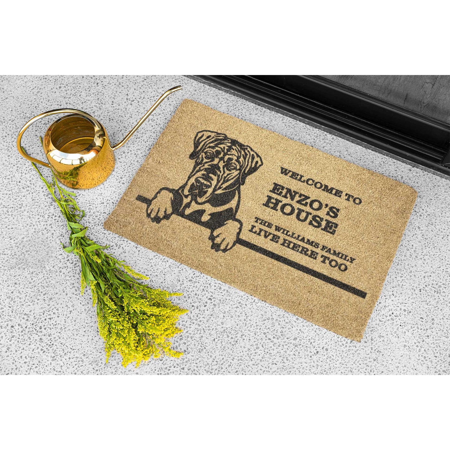 Personalized Dog Doormat | Great Dane