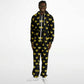 Hand-Made Be Mine Fashion Jumpsuit - Golden Hearts | Matching Dog Hoodie Available