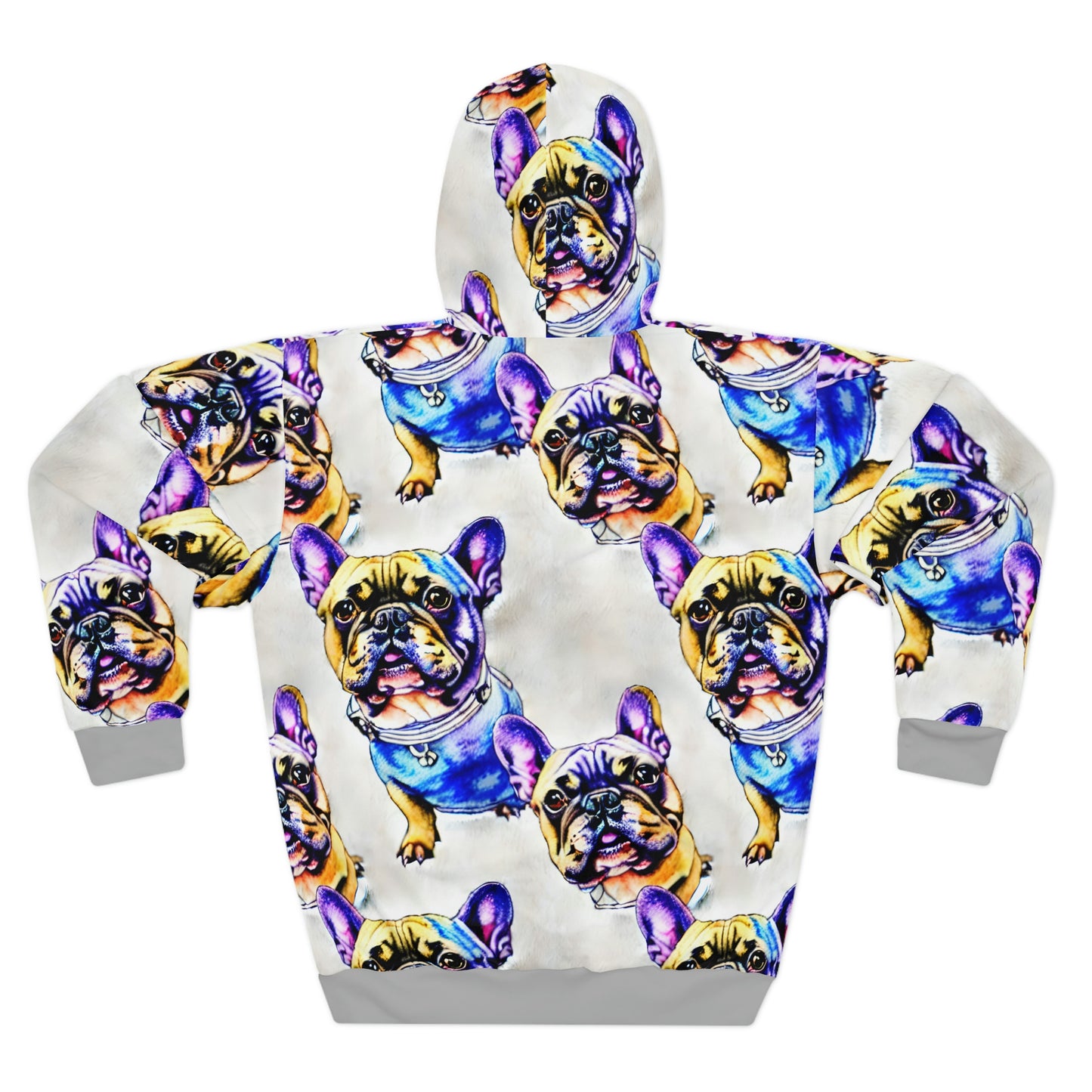 Frenchie Life Unisex All Over Print Pullover Hoodie