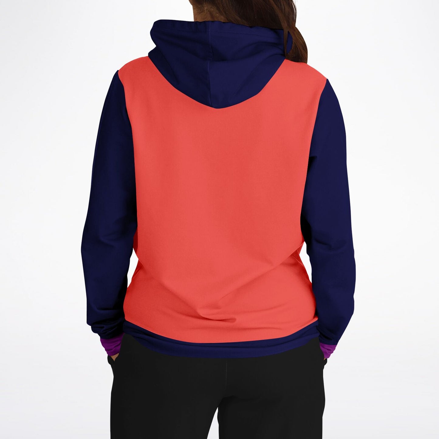 Hand-Made Color Block Hoodie | | Hooman | Regal