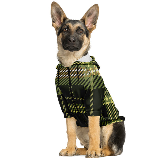 Classic Dog Hoodie | Forest Tartan