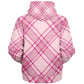 Hooman Microfleece Hoodie | Bubble Gum Plaid