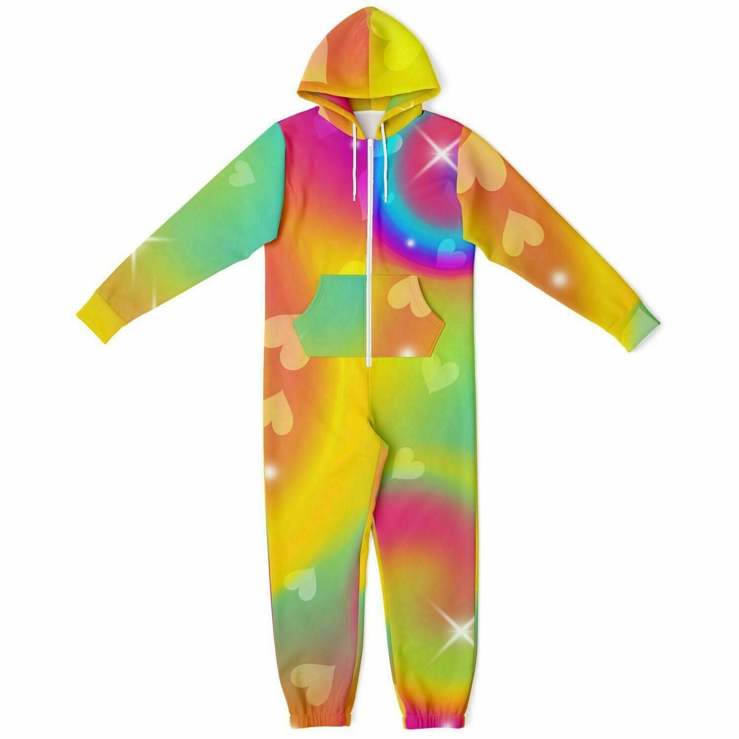 Hand-Made Be Mine Fashion Jumpsuit - Cosmic Valentine | Matching Dog Hoodie Available