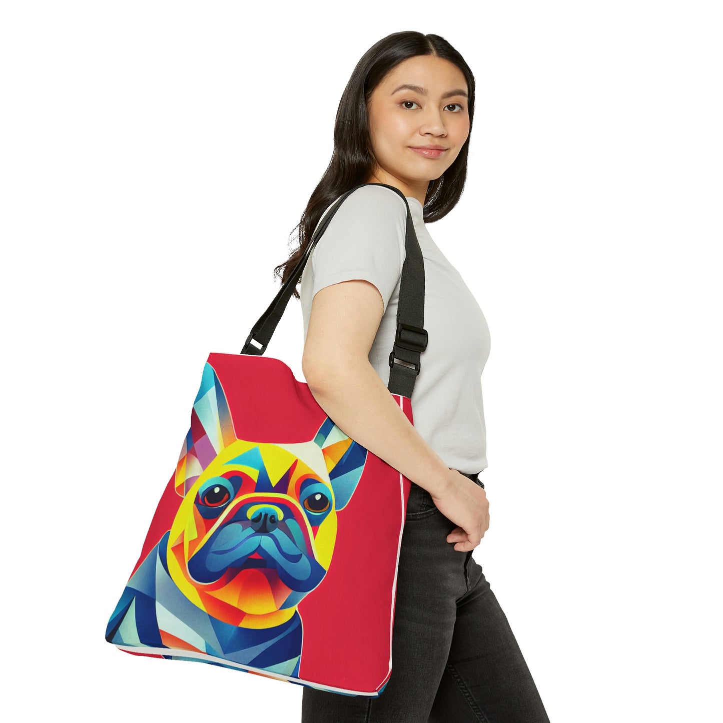 Frenchie Pop Art Print Tote Bag