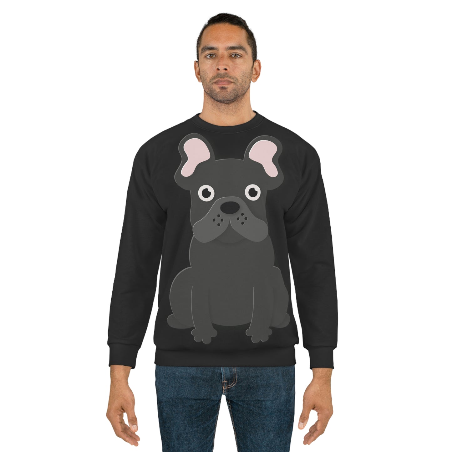 Coming & Going Frenchie Unisex Sweatshirt | Black