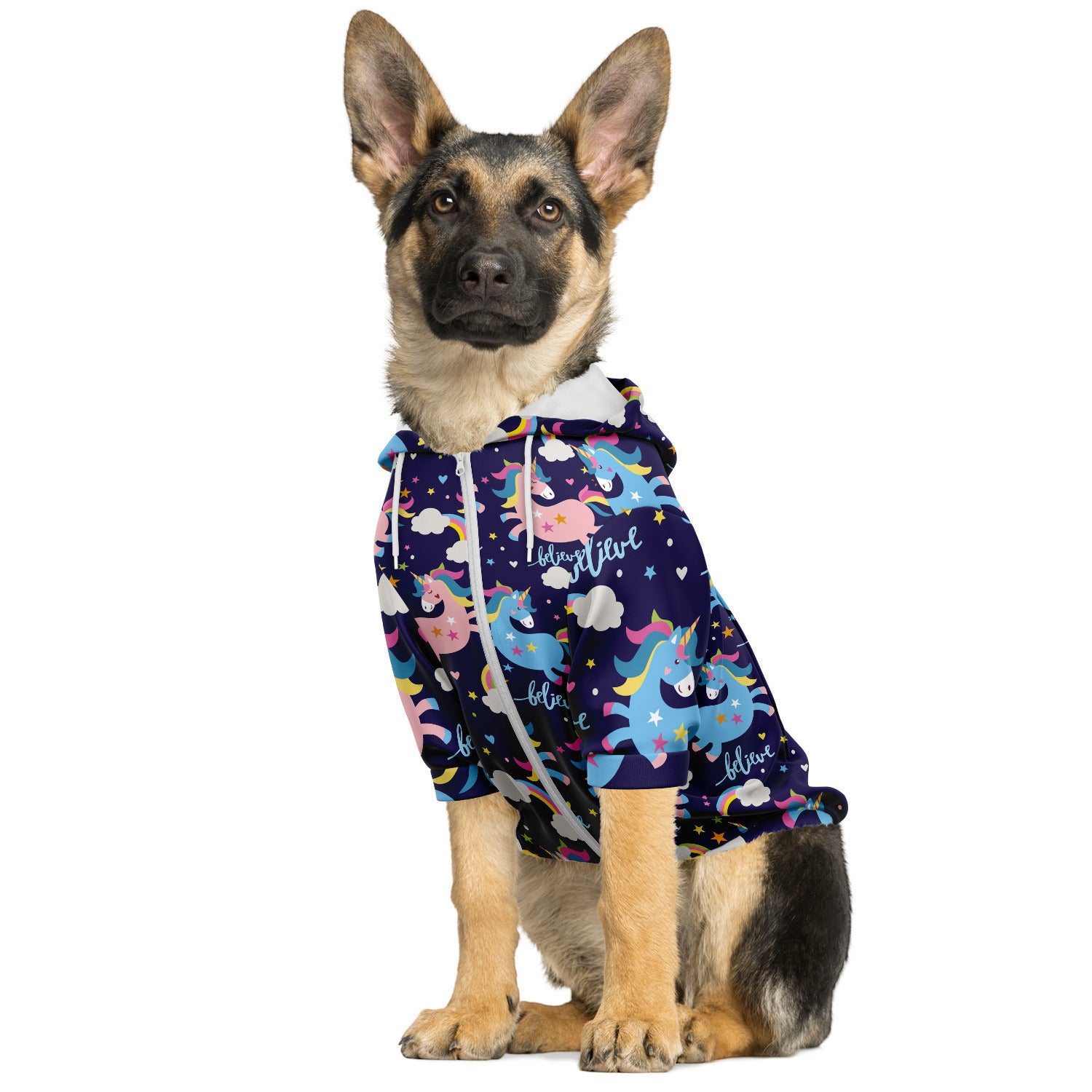 Unicorn top dog hoodie