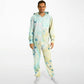 Hand-Made Be Mine Fashion Jumpsuit - Tie Dye 'N Glitter Hearts Print | Matching Dog Hoodie Available