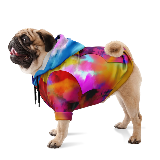 To-Dye-For Dog Hoodie | Electric Carnival