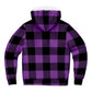 Classic Buffalo Plaid Dog Hoodie | Royal Purple