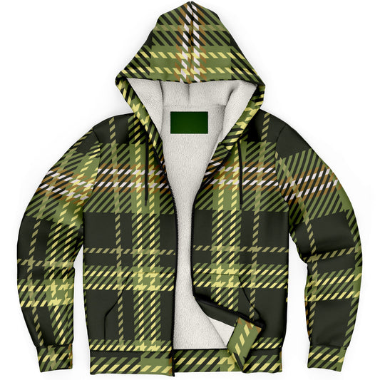 Hooman Microfleece Hoodie | Forest Tartan