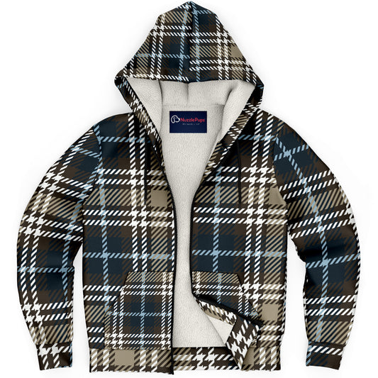 Hooman Microfleece Hoodie | Classic Blue Tartan