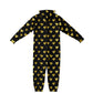 Hand-Made Be Mine Fashion Jumpsuit - Golden Hearts | Matching Dog Hoodie Available