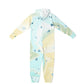Hand-Made Be Mine Fashion Jumpsuit - Tie Dye 'N Glitter Hearts Print | Matching Dog Hoodie Available