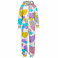 Hand-Made Be Mine Fashion Jumpsuit - Pop Hearts | Matching Dog Hoodie Available
