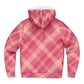 Hooman Microfleece Hoodie | Blush Plaid