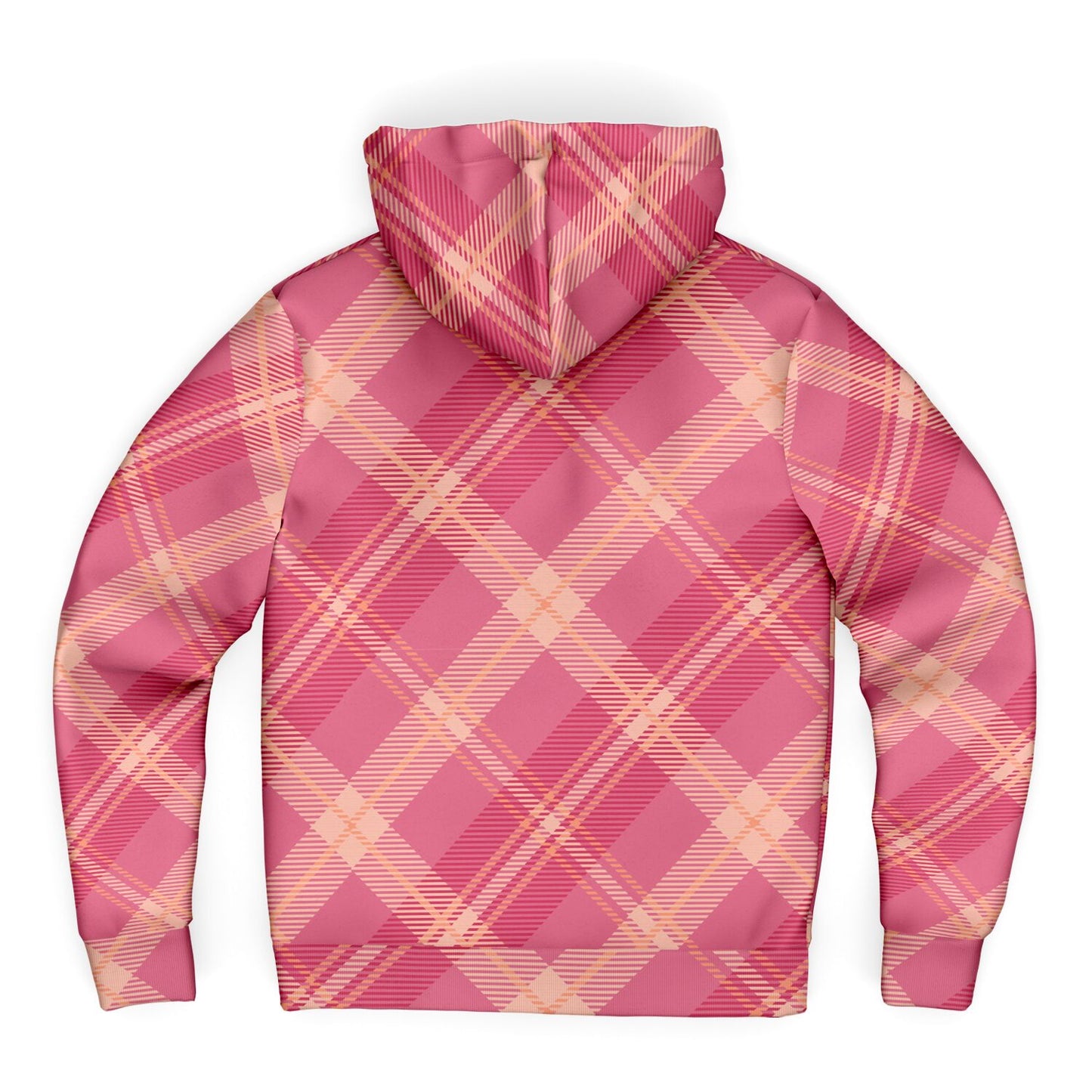 Hooman Microfleece Hoodie | Blush Plaid